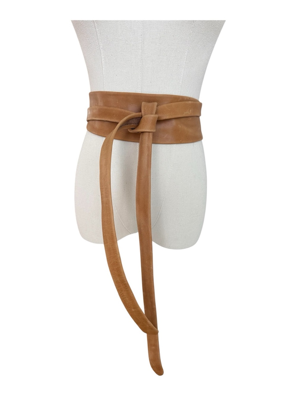 Carmel Leather Wrap Belt 91โ